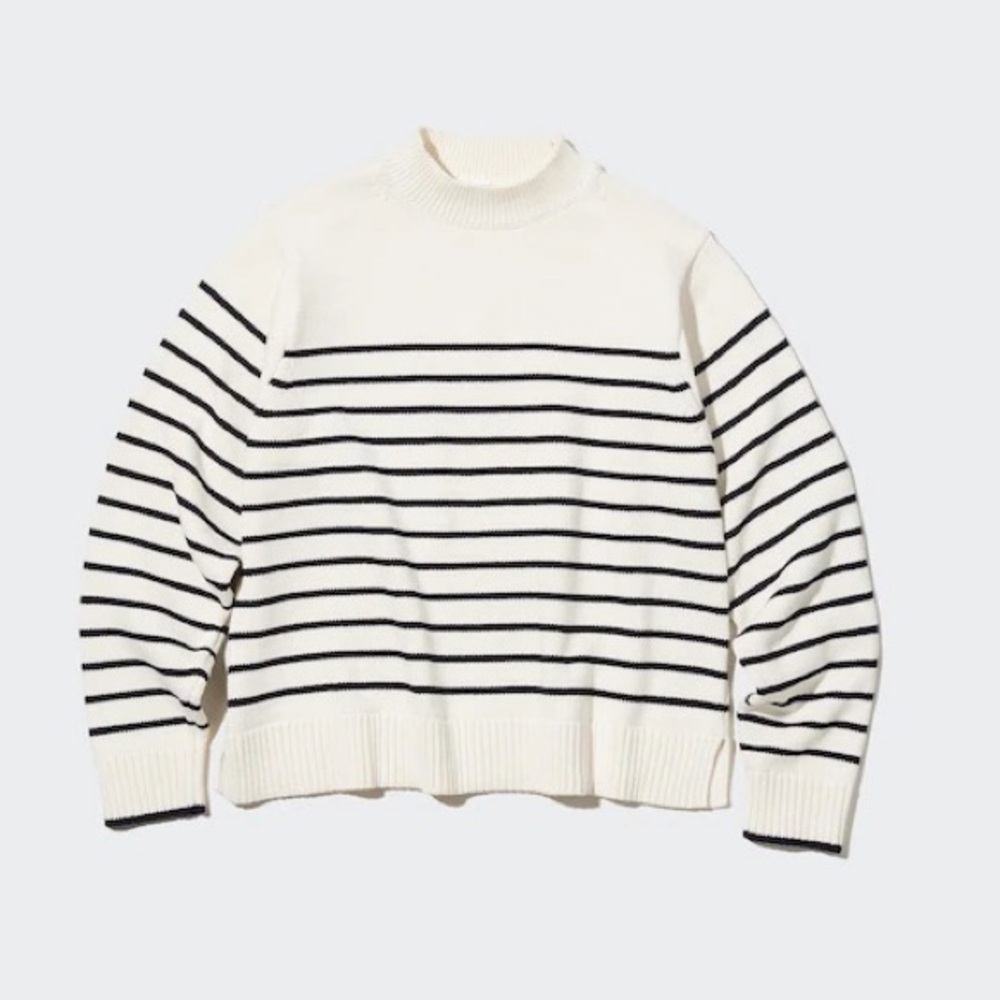 Uniqlo Cotton Mock Neck Sweater